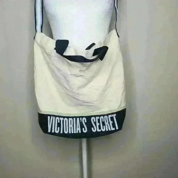 Victoria's Secret cream canvas tote bag - Picture 3 of 5